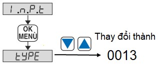 Chọn tín hiệu input là Pt100